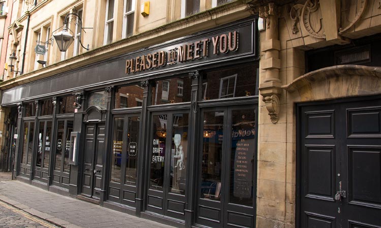 The exterioor of Pleased to Meet You in Newcastle