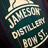 Close up of Jameson Distillery Bow St sign