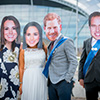 Prince Harry and Prince William with their partners