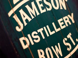 Jameson Distillery Bow St sign