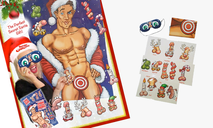 Christmas Junk on the Hunk with the poster and apparatus laid out