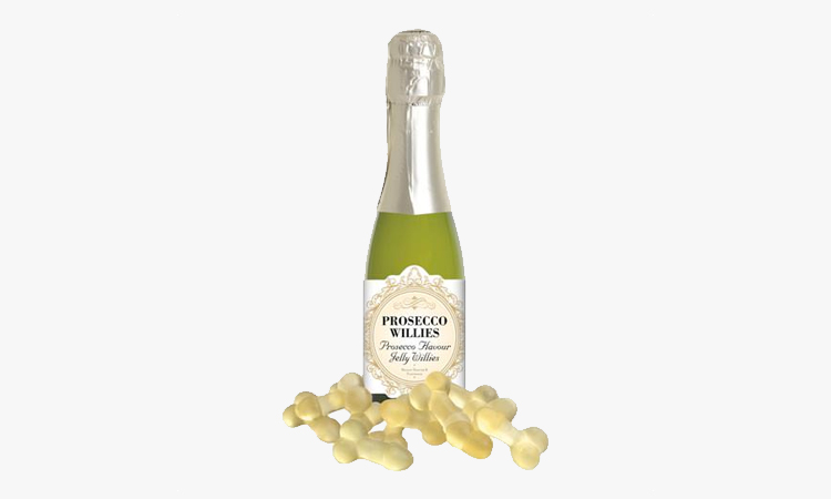 Presecco flavoured Willy shaped lollies