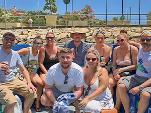 Team LNOF living it up in the sun in the Algarve