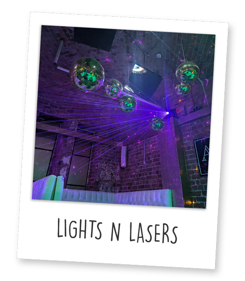 Discoballs and lasers at Level Nightclub