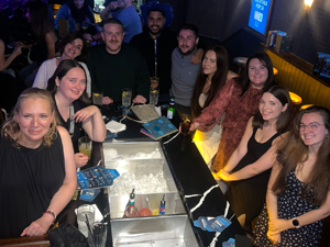 LNOF staff at Be At One Bar 