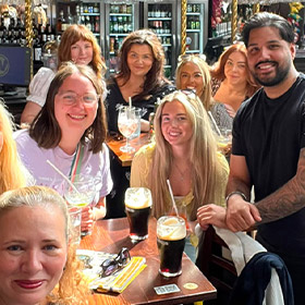  Team LNOF posing for a photo in Spoons 
