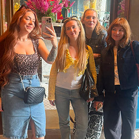  Four female members of LNOF staff in Tigerlily 