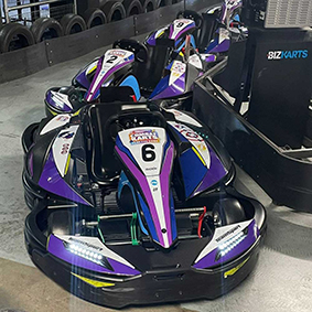 A go kart at Teamsport Newcastle