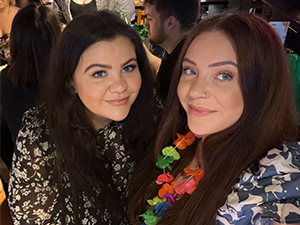 Two team members of LNOF enjoying a night on the toon