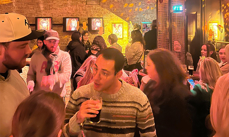 People drinking at 4 Dame Lane