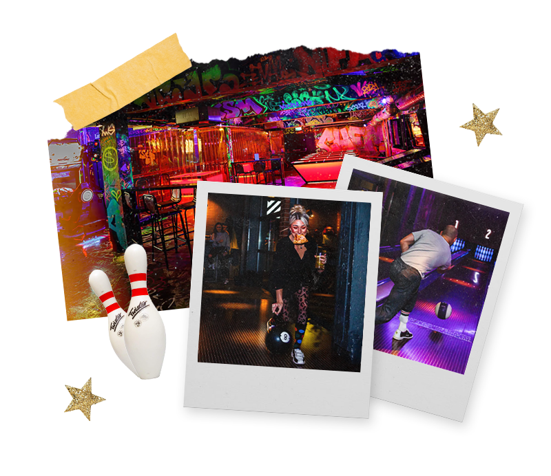 Three Polaroids of Lane 7 in Newcastle