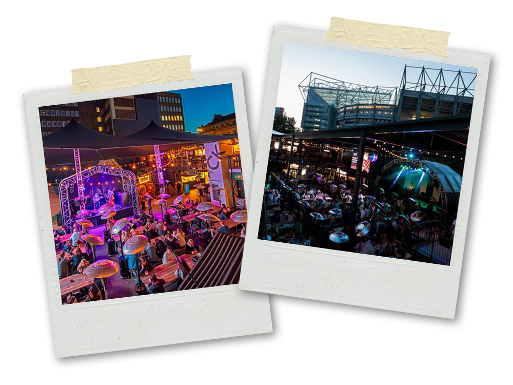 Two Polaroids of the Stack at St James