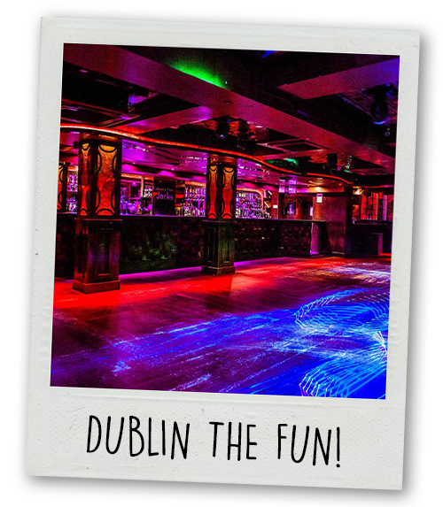 A Polaroid of Copper Face Jacks with the caption Dublin The Fun