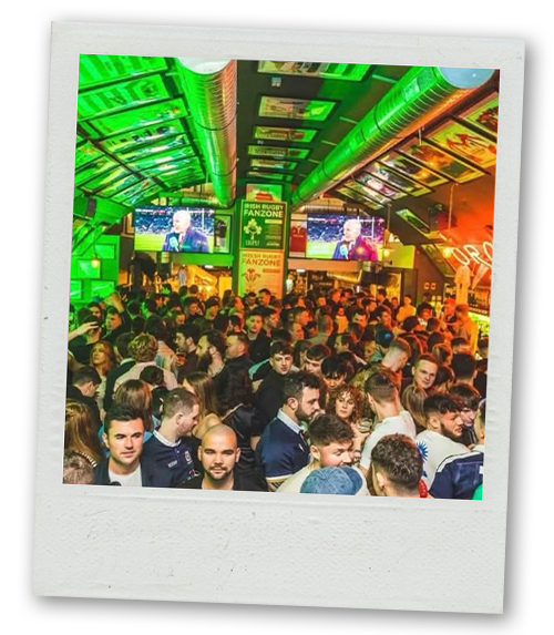 A Polaroid of Dropkick Murphy's, an Irish bar found on Cowgate