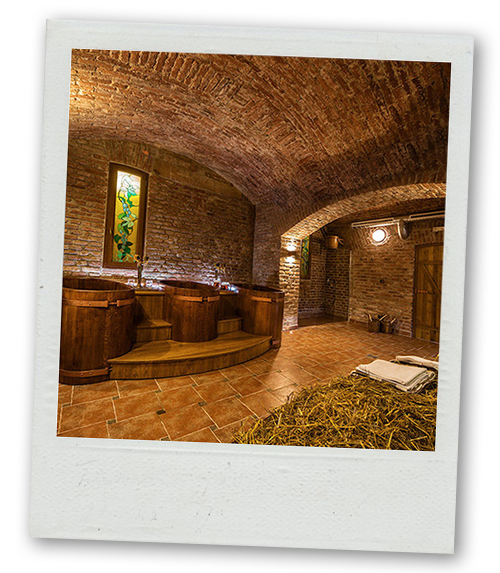 A Polaroid of a beer spa