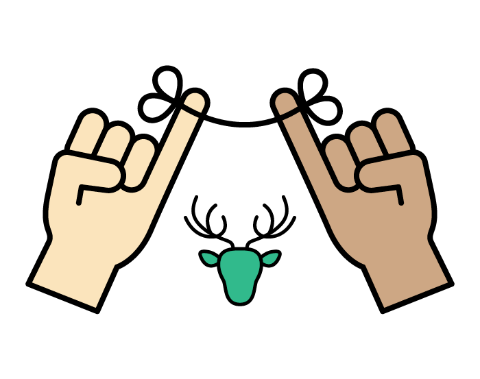 An illustration of two hands making a pact