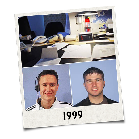 Our 90s office and a young looking Sean and Will