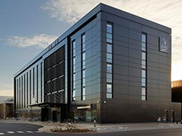 Exterior of Village Urban Resort, Edinburgh, during the day