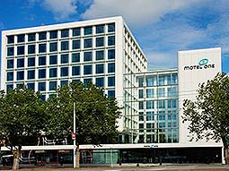 The exterior of Motel One 