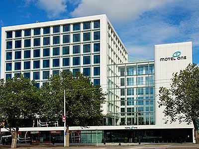 The exterior of Motel One 