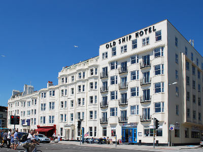 The exterior of the Old Ship Hotel
