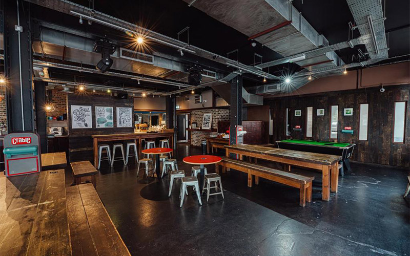 The bar has a DJ and a cracking drinks menu 