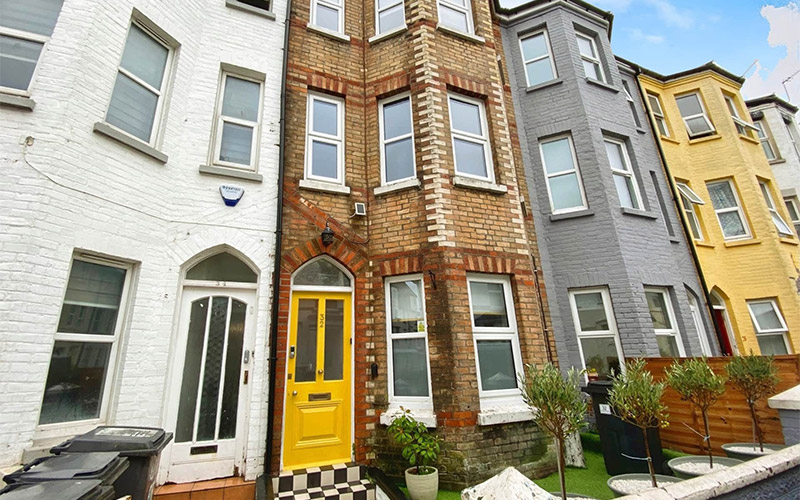 The exterior of the property 