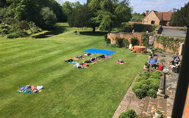 Huge lawn to catch some rays on 