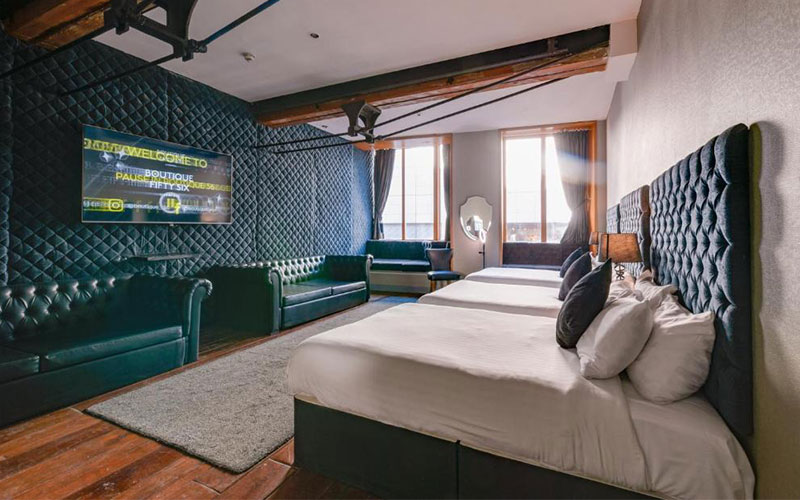 The rooms here are spacious 