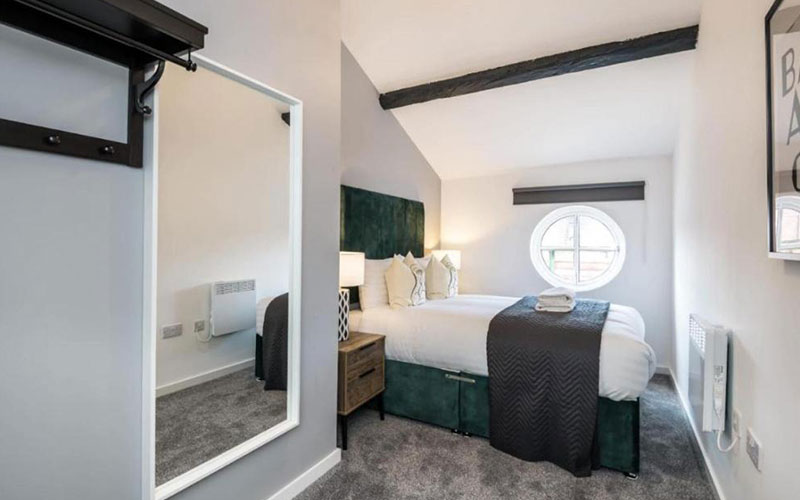 The full length mirror will come in handy for when you