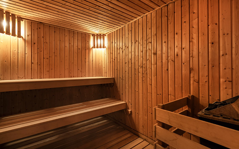 A sauna is the perfect place to unwind 