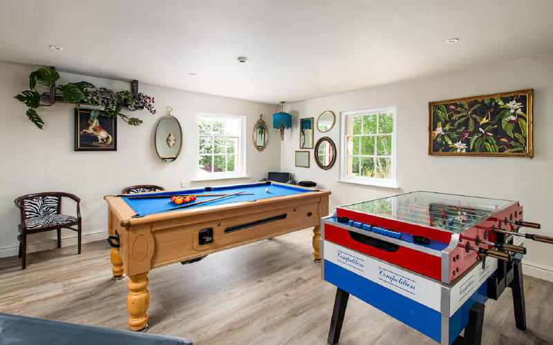 Thrash your mates at pool and table football 