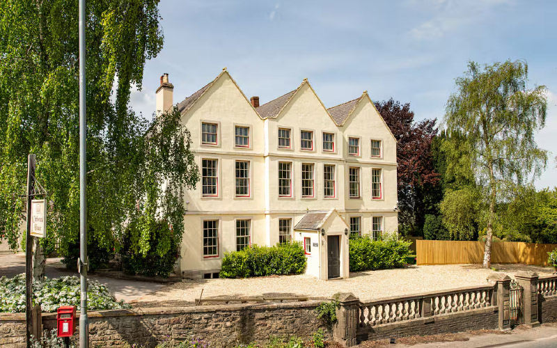 The exterior of the property 