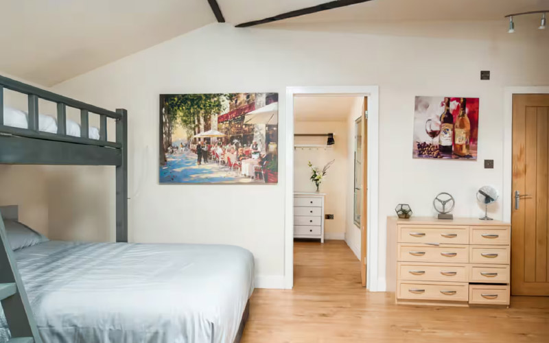 The rooms are bright and modern 