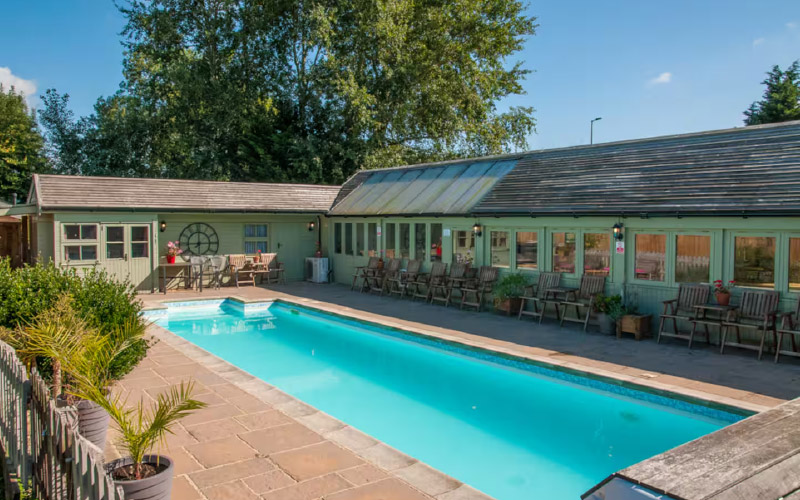 Get exclusive use of a 30ft heated swimming pool