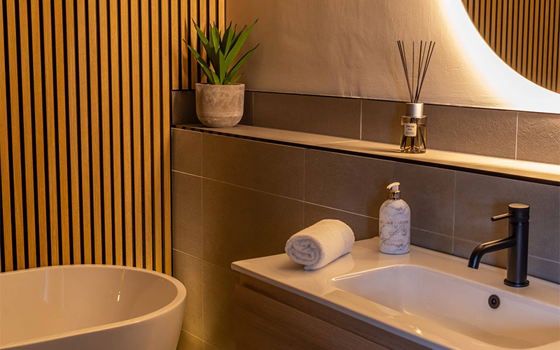 The bathrooms are lovely and modern too 