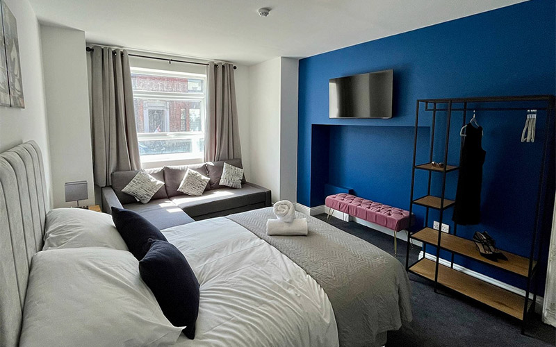 TVs are found in bedrooms 