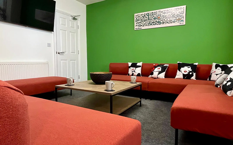 Chill out on the sofas 