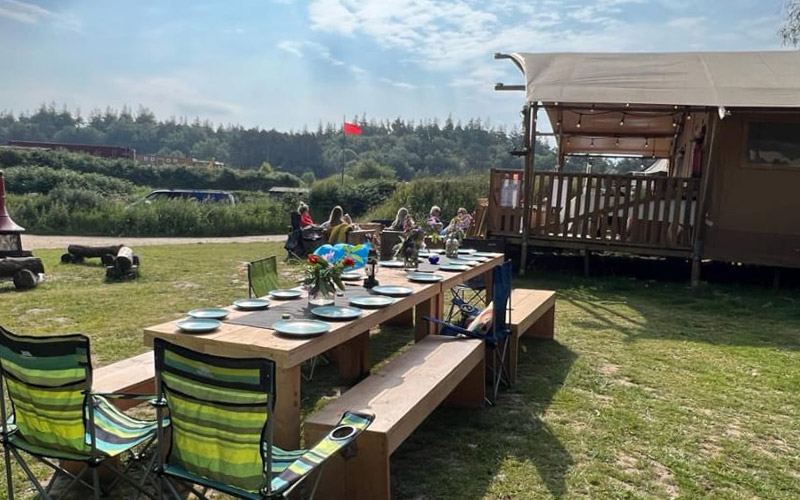 Dine al fresco with stunning views 