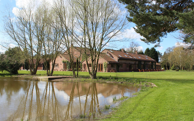 Enjoy lovely views over the pond 