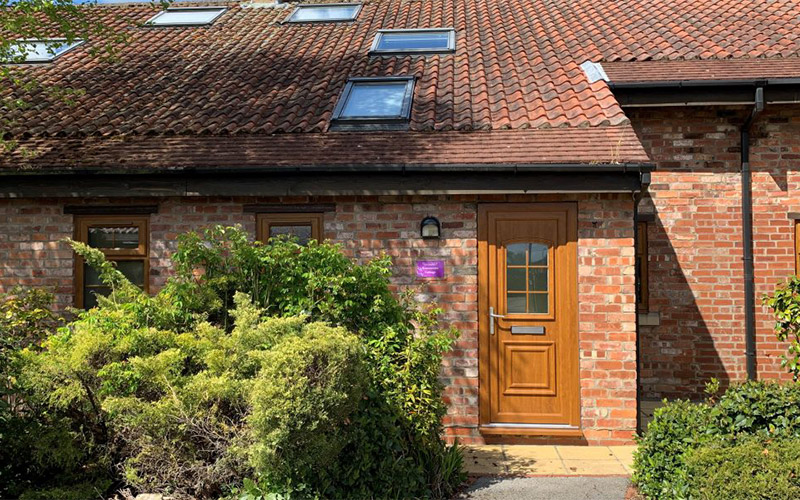 The quaint exterior of the property 