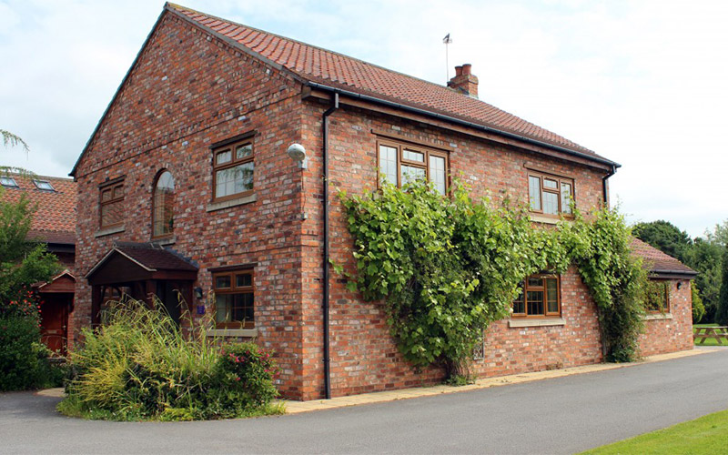 The exterior of the property 