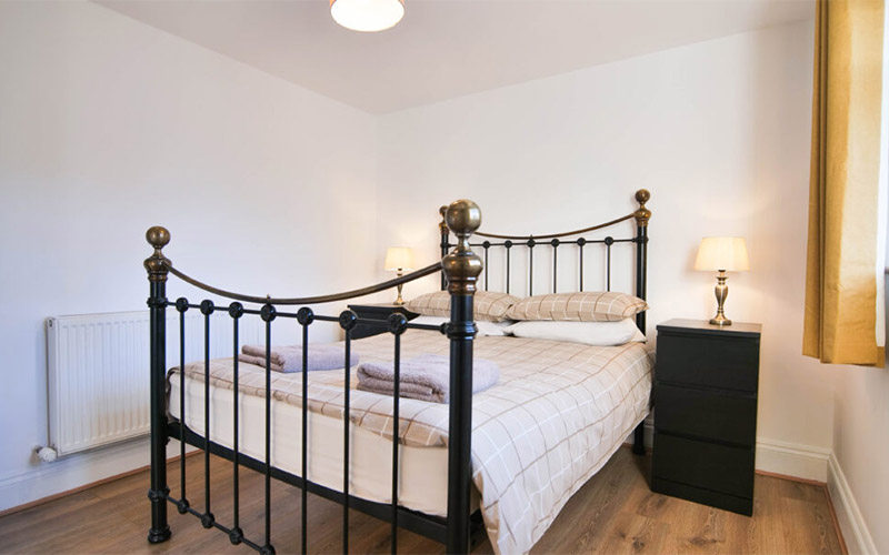 There are five bedrooms 