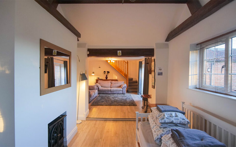 The property is spacious with lots of natural light 
