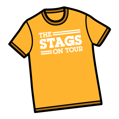An illustrated icon of a yellow stag shirt