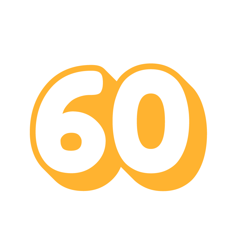 - A graphic that says ‘We operate in over 60 locations’ with the numbers in orange