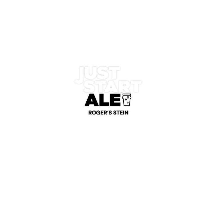 Just Start Ale Glassware - front view