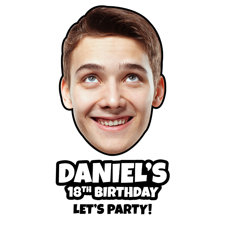 Photo Print Birthday - 18th Glassware - zoom view'