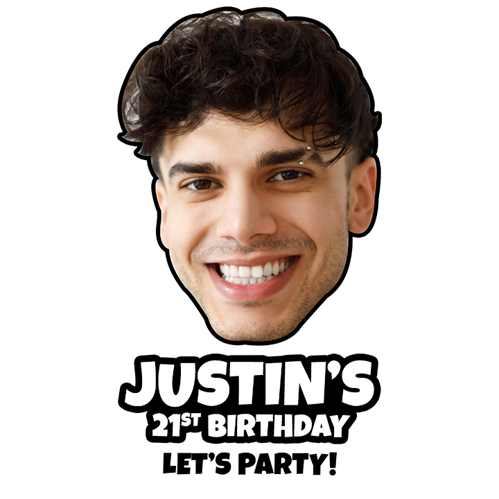 Photo Print Birthday - 21st Glassware - zoom view'