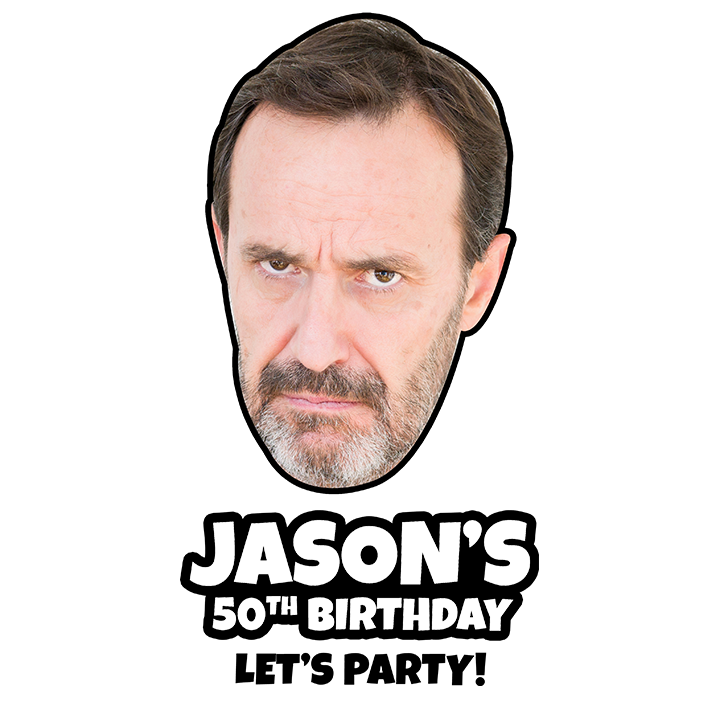 Photo Print Birthday - 50th Glassware - zoom view'